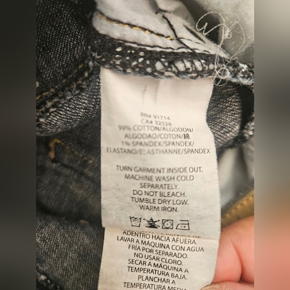 Vintage Armani Exchange-Women's Denim Straight Leg Classic Blue 4 - Picture 10 of 10